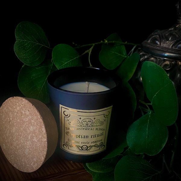 Dark historical blend candles- Egyptian ritual gothic candle!