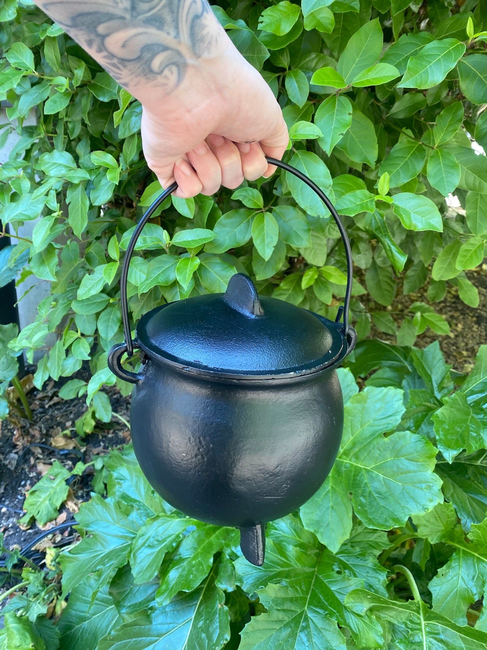 DELUXE Cauldron Set! Extra Large Cast Iron Cauldron With Astrological ...