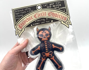 Hexing poppet cat toy! Let your cat help destroy your enemies! Witch craft gift