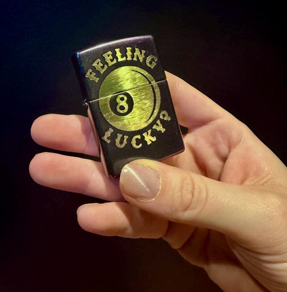 Fortune favors the bold. Feeling lucky? Zippo lighter great gothic gift. Rechargeable option