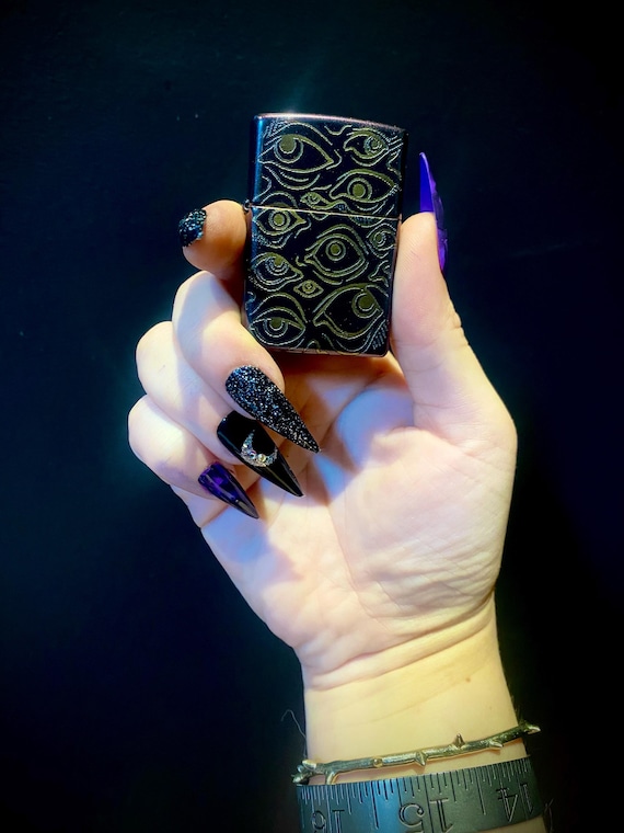 Watcher’s Ember – All Seeing Eyes Zippo Lighter great gift for horror lovers scary movie fans and witches