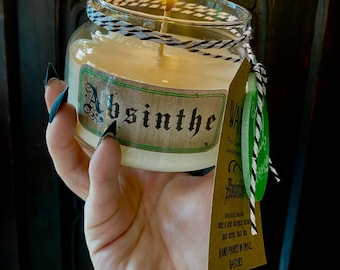 Välj ditt gift! Doftljus med absint! Farligt god doft! Fantastisk gotisk Halloween-present