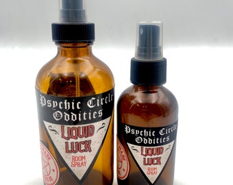 Liquid luck room spray!! Made from real spell book research! Cinnamon, frankincense, and sandalwood!