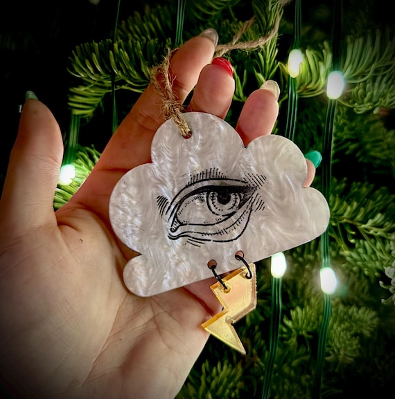 When it rains it pours- moody gothic art ornament for Christmas and Xmas trees