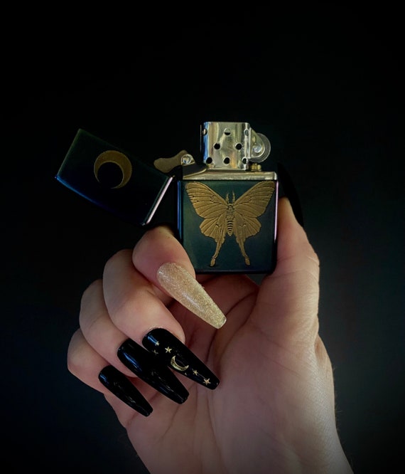 Zippo X Psychic circle oddities butane lighter- witch moon