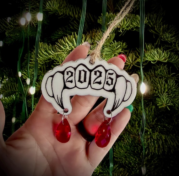 2025 Bites Back Limited-Edition Ornament moody gothic art ornament for Christmas and Xmas trees