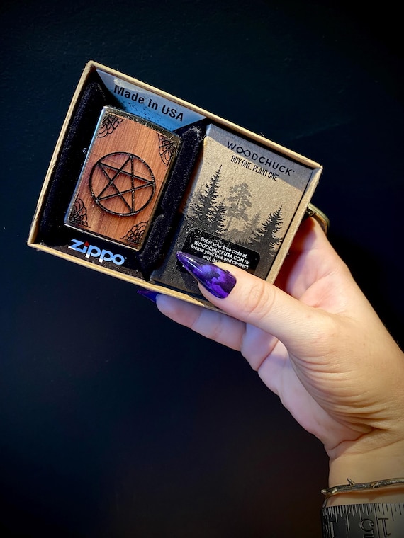 Witch’s Flame – Pentacle Zippo Lighter great pagan Wiccan gift! baby witch