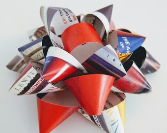 Upcycled gift bow