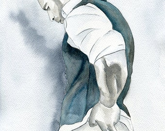 print-of-original-art-work-watercolor-painting-gay-male-nude-etsy