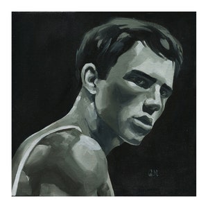 Original Hand painted Oil Painting on canvas Male Portrait Man Gay image 1