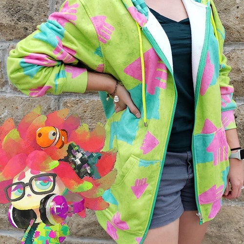 Annie's Hoodie Inspired by Splatoon Etsy