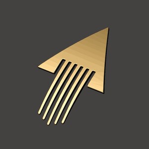 Dark Obelisk Comb for Hair Control - Digital STL