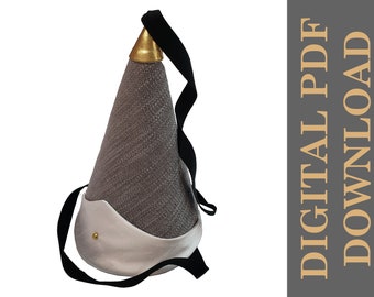 Witch Hat - Hennin Hat - Pointed Princess Hat - Cosplay Pattern (Digital PDF Download)