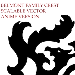 Belmont Family Crest Vector image 1