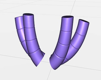 Chinese Dragon Horns STL for Cosplay