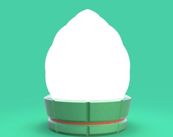Lotus Bud Lamp - TOTK - Tears of the Kingdom style files for 3D printed lamp - STL Download