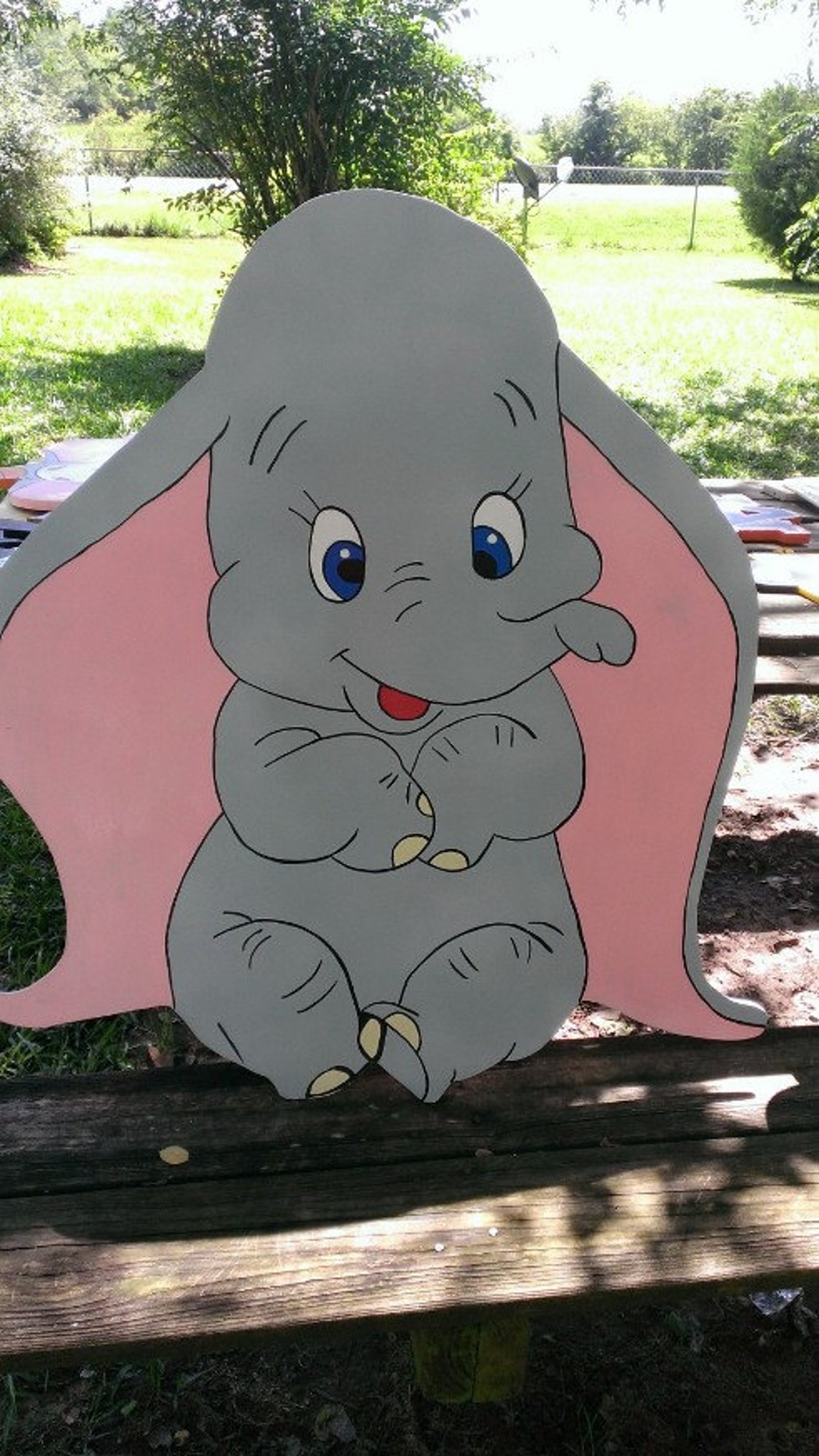 30 Wooden Dumbo Decoration Etsy