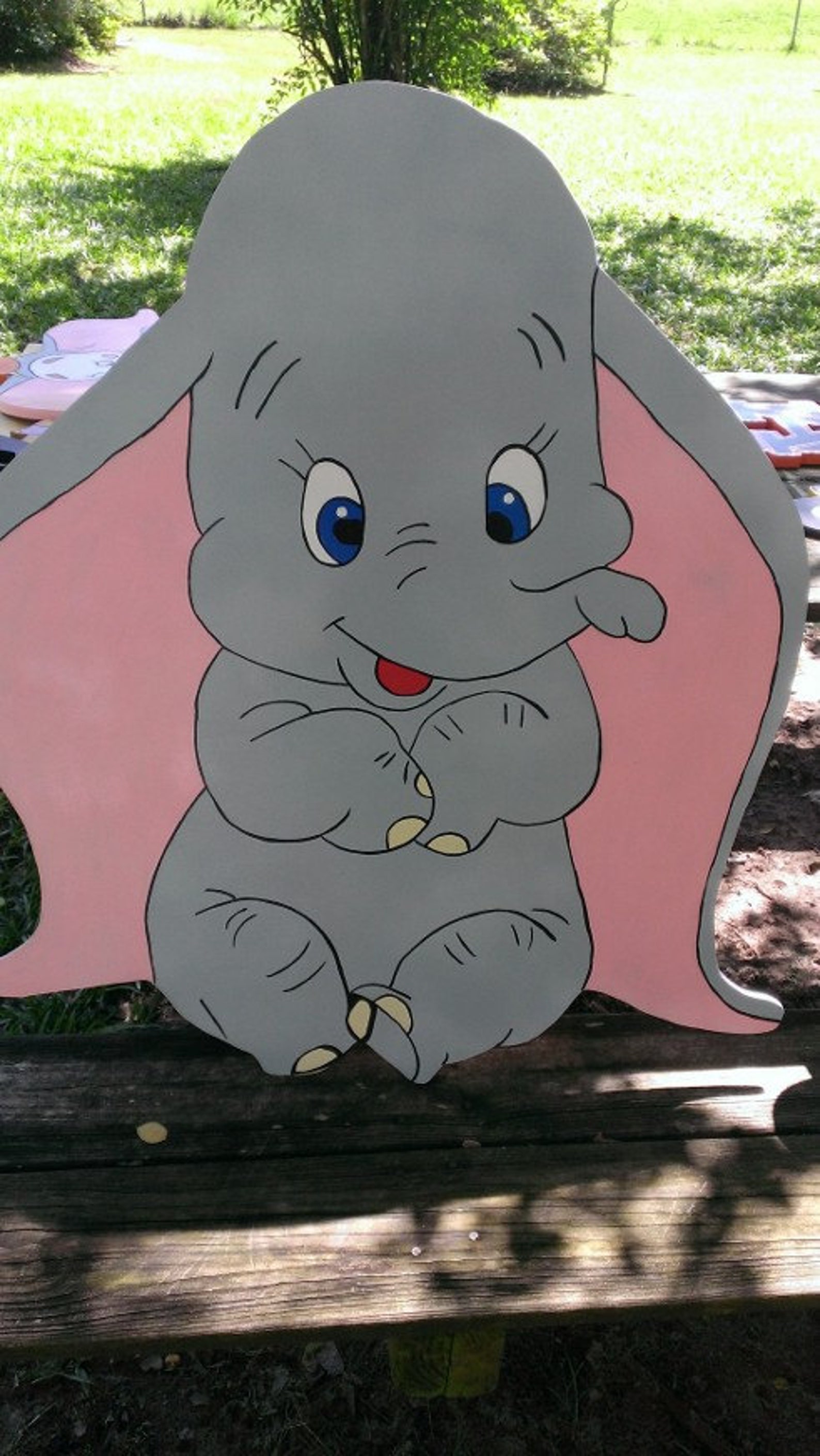 30 Wooden Dumbo Decoration Etsy