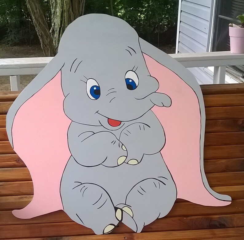30 Wooden Dumbo Decoration Etsy
