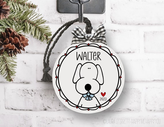 Dog Ornament, Puppy Ornament, Dog Mom Gift, Pet Owner Gift, Dog Lover Gift, New Puppy Gift, Personalized Dog Ornament, Custom Puppy Ornament