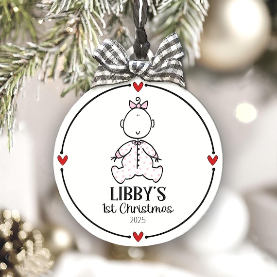 Personalized Baby's First Christmas Ornament: Unique Keepsake Gift