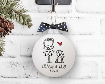 Dog Mom Gift, Pet Owner Gift, Dog Mom Ornament, Dog Owner Gift, New Puppy Gift, Personalized Pet Ornament, Custom Dog Gift, New Dog Gift