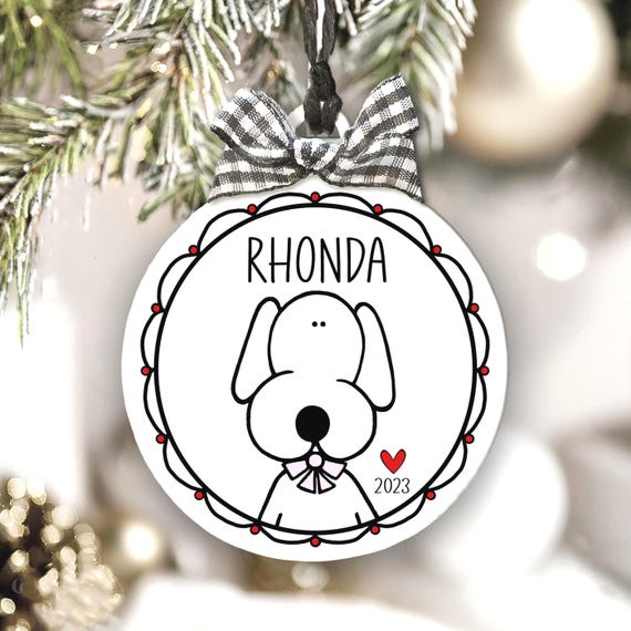 Personalized Dog Ornament Pet Lover Gift New Puppy Keepsake Christmas Ornament
