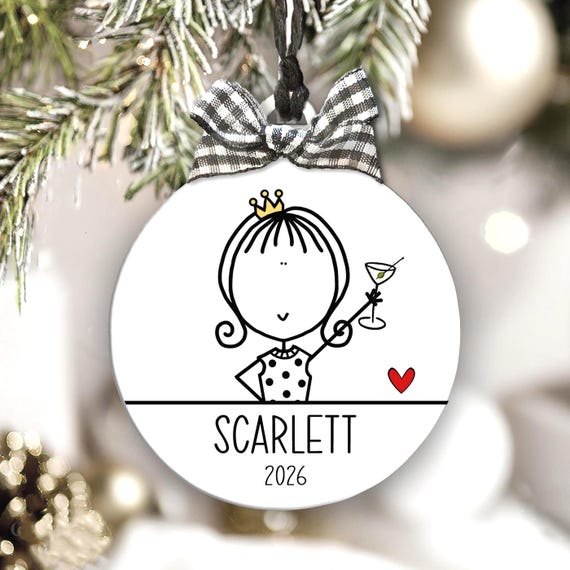 Personalized Cocktail Ornament Bachelorette Party Gift Girls Wine Night Gift