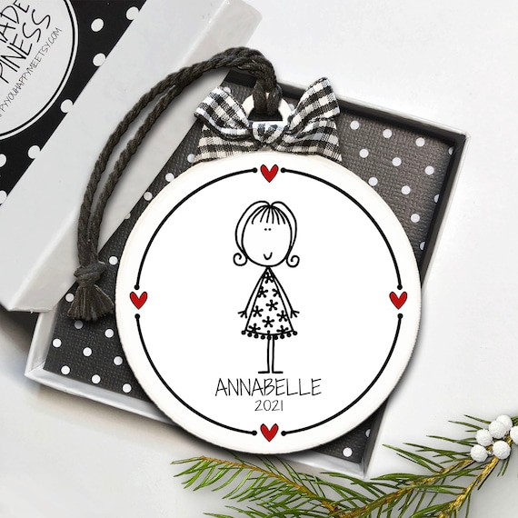 Gift for Her, Personalized Girl Ornament, Ornament for Girl, Gift for Daughter, Gift for Granddaughter, Goddaughter Ornament, Girl Ornament
