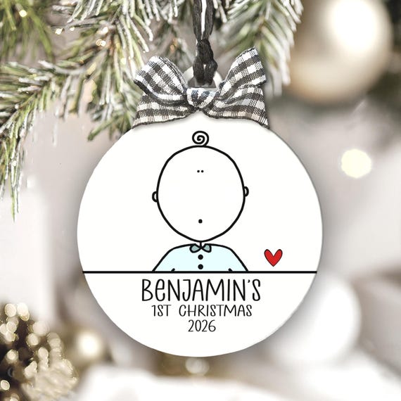 Personalized Baby's First Christmas Ornament: Keepsake Gift