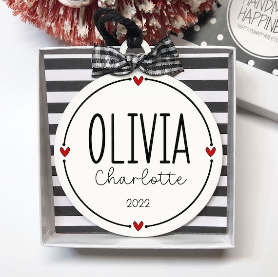 Girl Ornament, Boy Ornament, Toddler Ornament, Teen Ornament, Gift for Boy, Gift for Girl, Custom Name Ornament, Baby Name Ornament