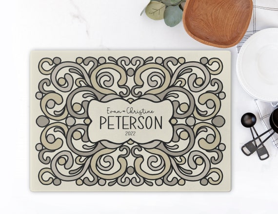 Personalized Cutting Board, Wedding Gift, Shower Gift, Engagement Gift, Housewarming Gift, Newlywed Gift, Customized Wedding Keepsake