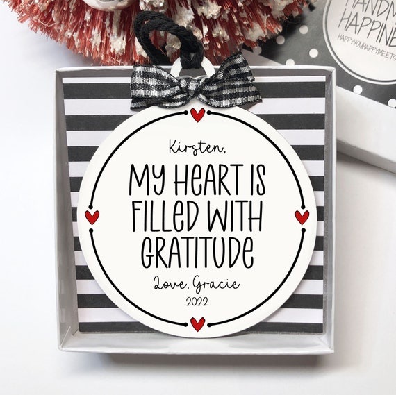 Thank You Ornament, Personalized Thank You Gift, Hostess Gift, Thank You Gift, Gratitude Quote, Appreciation Gift, Thank You Keepsake