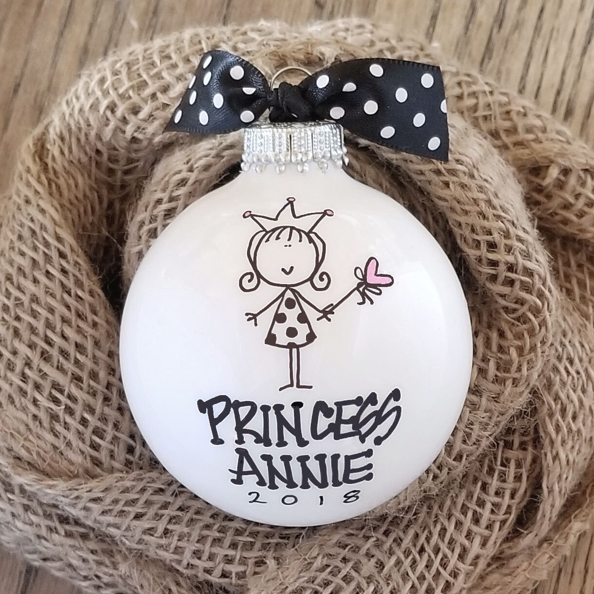 Princess Personalized Ornament, Princess Ornament, Personalized
