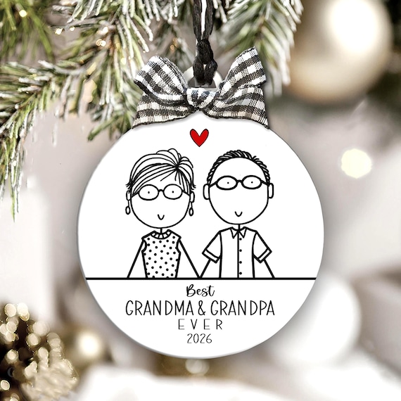 Christmas Ornament for Grandparents: Grandma & Grandpa Gift