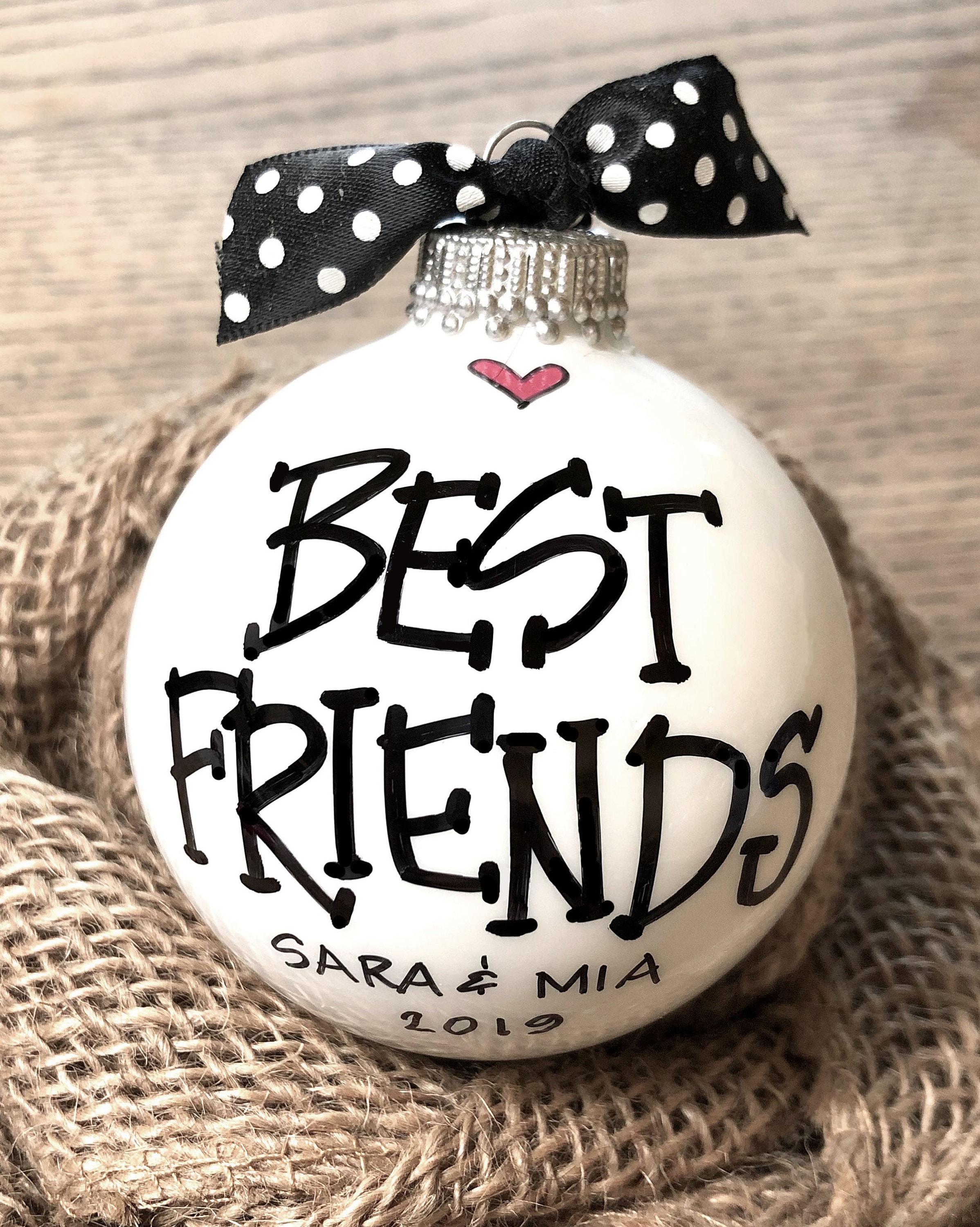 Personalized Best Friend Ornament Best Friend Ornament Etsy