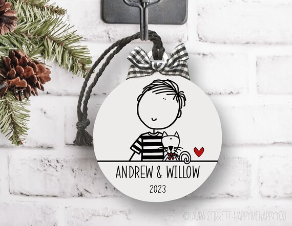 Custom Cat Ornament, Personalized Pet Ornament, Cat Lover Gift, New Kitten Gift, Cat Ornament, Pet Owner Gift, New Cat Gift, New Kitten Gift