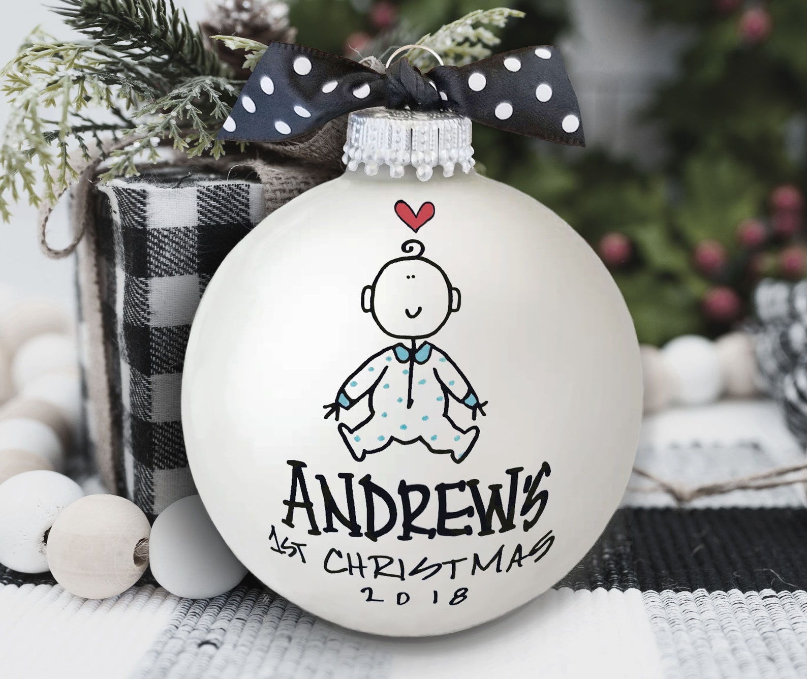 Baby Ornament Baby's First Christmas Ornament First Etsy