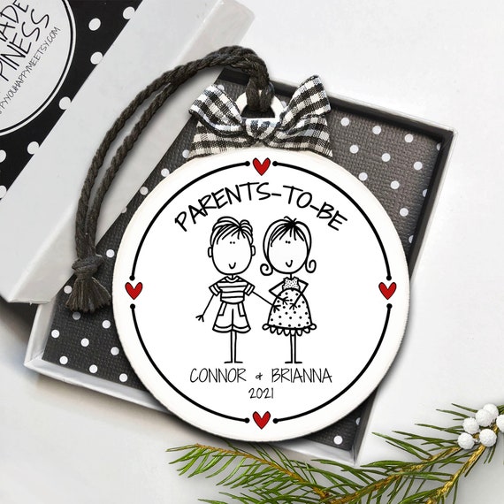 Parents To Be Ornament, Expectant Parents Ornament, Parents To Be Gift, Pregnant Couple Ornament, Pregnancy Ornament, Pregnancy Couples Gift