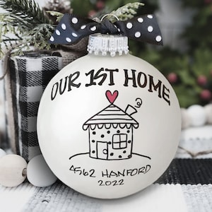 1st Home Ornament, First Home Ornament, Our First Home Ornament, Housewarming Gift, New Home Ornament, New Home Gift, First House Ornament