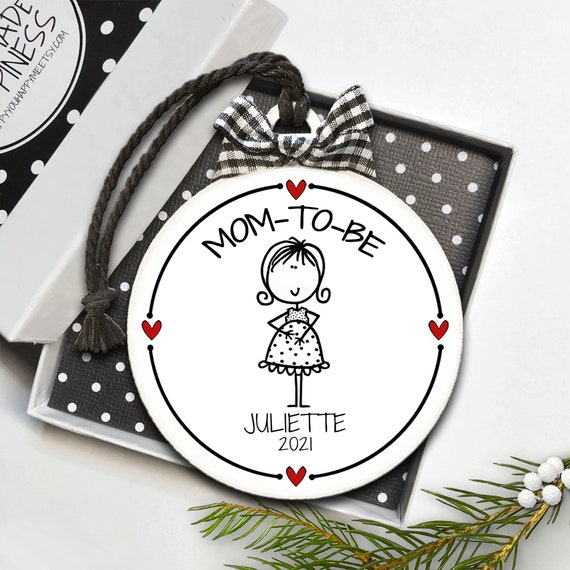 Gift for New Mom,Mom To Be Gift,New Mom Ornament,Expectant Mom Ornament,Personalized Pregnancy Ornament,Pregnant Ornament,Pregnancy Gift