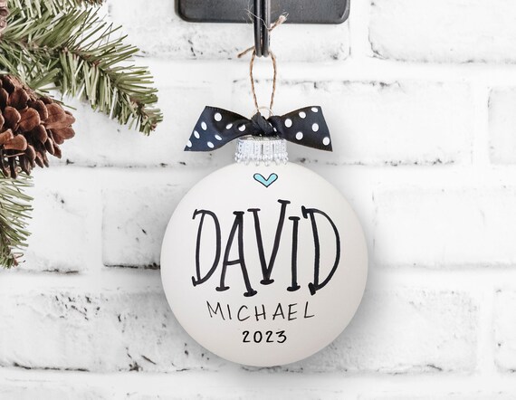 Boy Gift, Personalized Gift Boy, Baby Boy Name Ornament, Custom Ornament for Boy, Baby Boy Gift, Baby Shower Gift, Baby Name Gift for Boy