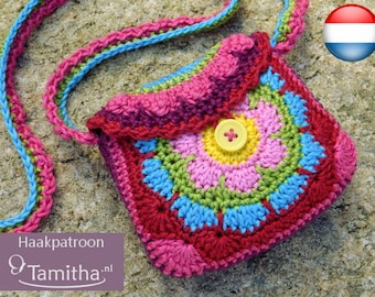 DUTCH / NEDERLANDS PATROON Fleurig Tasje (haakpatroon - pdf)
