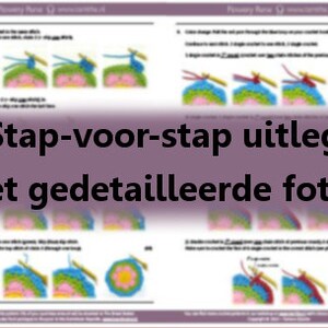 NEDERLÄNDSKA / NEDERLANDS PATROON Fleurig Tasje (haakmönster - pdf) bild 5