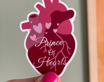Jacks Prince of Hearts Sticker | Caraval Ouabh Waterproof Vinyl Decal
