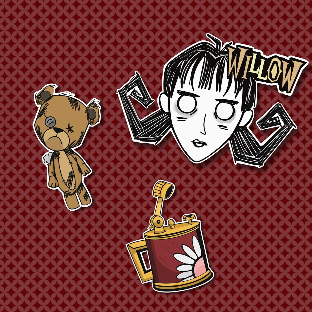 Dstl Sticker Don’t Starve Together Sticker Set | DST Willow | Characters Waterproof ...