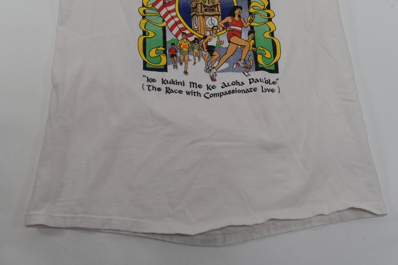 Epic Vintage 1989 Great Aloha Run Finisher T-Shirt image 6