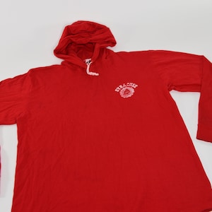 Baller As Heck Vintage 80&#39;s Syracuse University Downerwear Long Sleeve Hooded Shirt