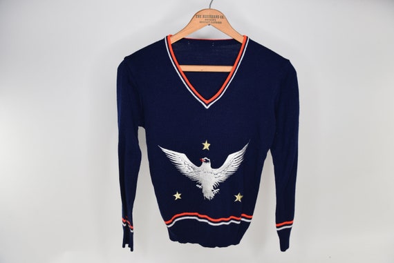 Ultimate American Vintage 70's Liberty Eagle Knit… - image 2
