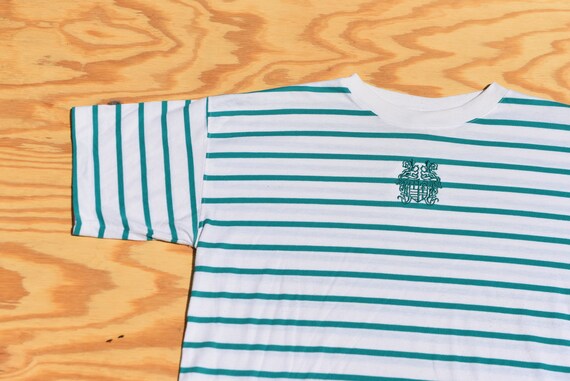 Totally Legit Vintage 80's Striped T-Shirt - image 4